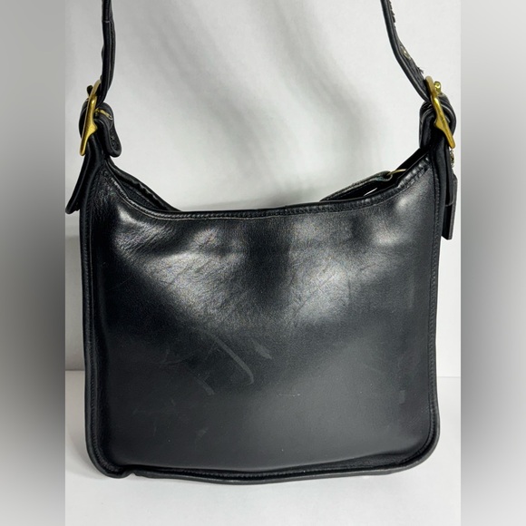 Vintage Y2K Coach Legacy Zip 9966 Black Cow Hide Leather Crossbody Shoulder Bag - Picture 5 of 16